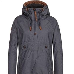 Naketano half zip dark blue jacket medium